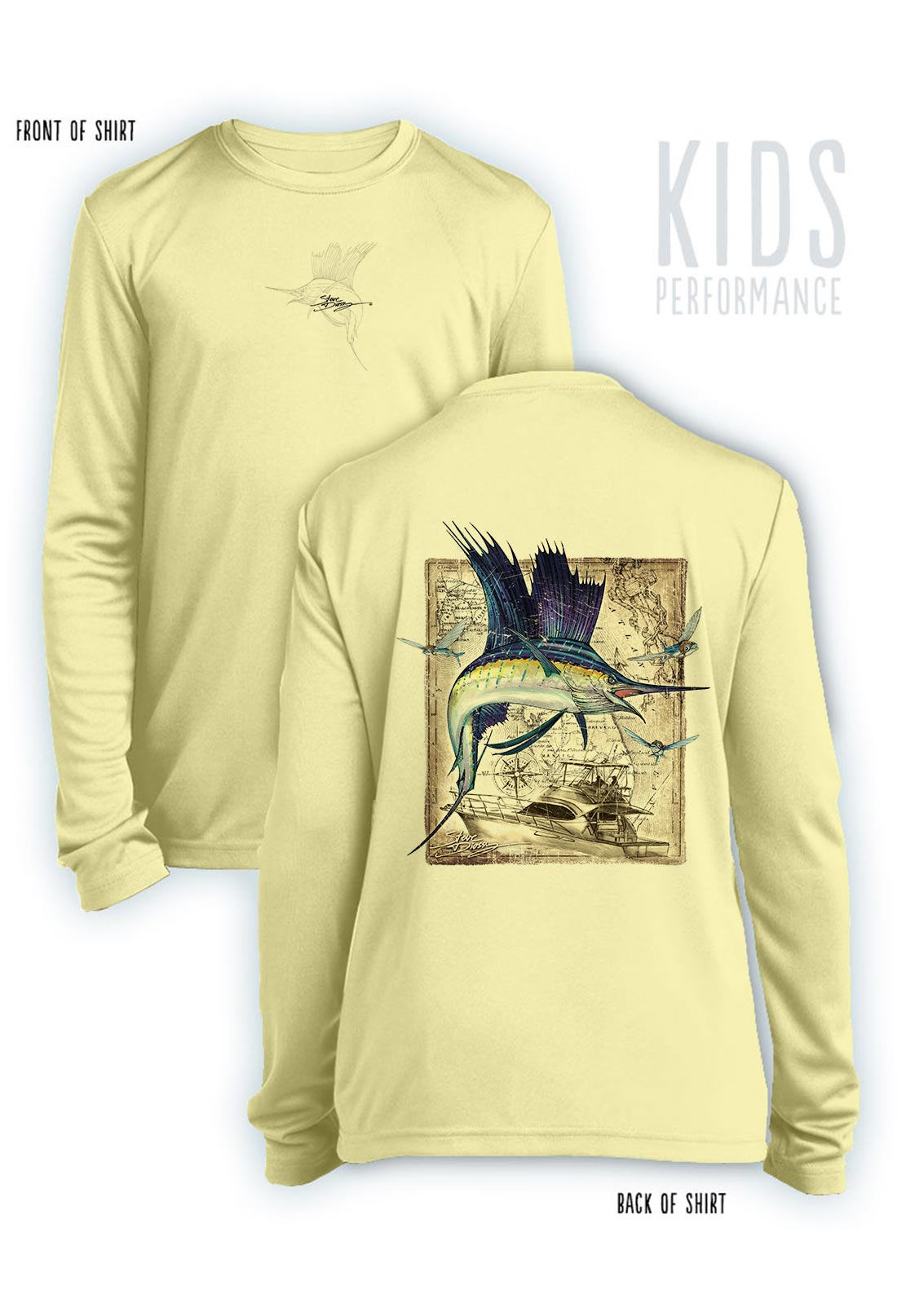 Sailfish Classic- KIDS Long Sleeve Performance - 100% Polyester